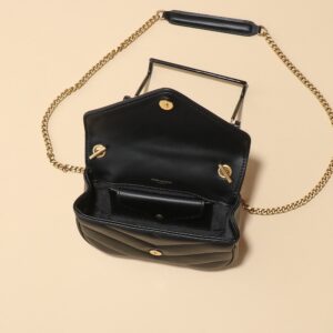 【AT3752】✨ YSL SAINT LAURENT 豪華なミニチェーンバッグ | クラシックなスタイルで優雅な魅力を演出 ✨