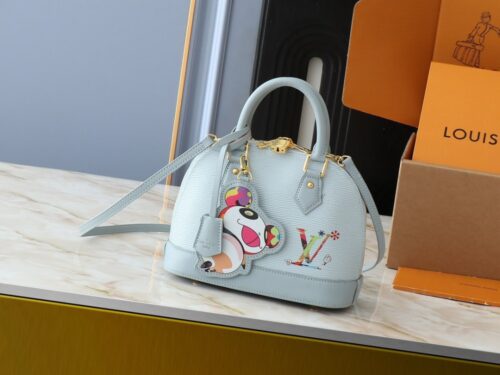 【AT3756】✨ Louis Vuitton x 村上隆 限定コラボ Epi Alma BB 手提げバッグ 🎨💎