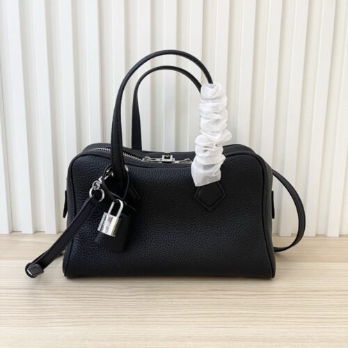【AT3772】🖤 Hermès ボリード1923 小さいサイズのハンドバッグ - ブラッククラシック 🖤