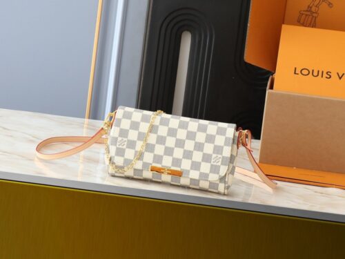 【AT3775】Louis Vuitton ルイ・ヴィトンのポシェット・フェリシエ、クラシックなチェック柄のショルダーバッグ✨