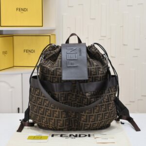 【AT3781】🎒 Fendi Roma クラシックバックパック - FFモノグラムコレクション 🎒