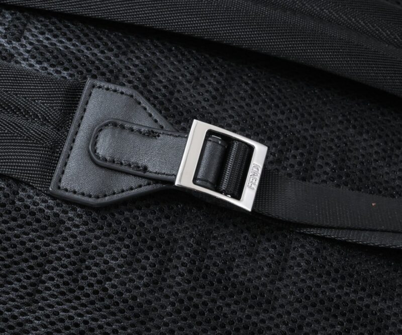 【AT3783】🎒 Fendi FFロゴ レトロなカジュアル リュックサック - ブラック 🖤✨