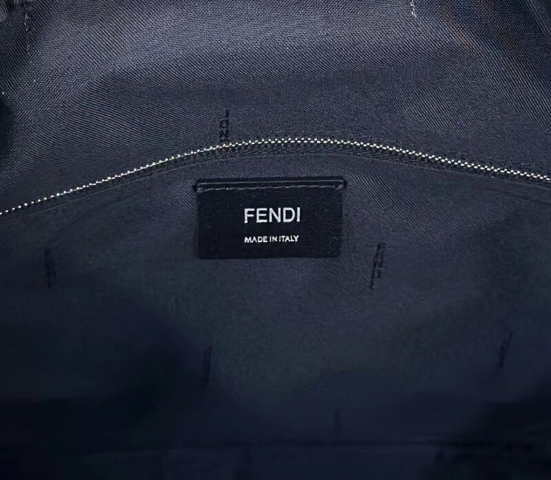【AT3783】🎒 Fendi FFロゴ レトロなカジュアル リュックサック - ブラック 🖤✨