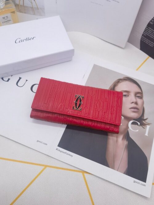 【AT3803】Cartier カルティエのクラシックなモノグラムロングウォレット👜
