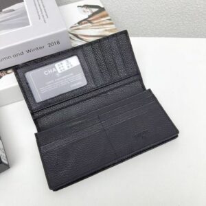 【AT3821】✨Chanel クラシックなダイヤ柄のレザーウォレットセット✨