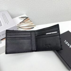 【AT3821】✨Chanel クラシックなダイヤ柄のレザーウォレットセット✨