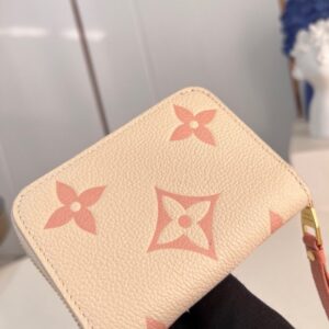 【AT3868】Louis Vuitton ルイ・ヴィトン M60574 モノグラム チョコレートピンク ファスナーコインケース 🍑 少女らしい感じたっぷり・可愛らしく上品・万能な甘美なスタイル
