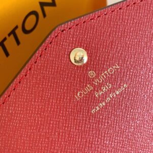 【AT3902】✨ Louis Vuitton ルイ・ヴィトン ダミエ 長財布（レッドライニング）🎀 クラシックと実用性を兼ね備えています。