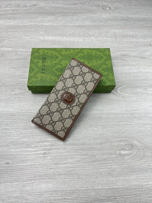 【AT3926】✨Gucci グッチ オフィディアシリーズ ヴィンテージ風 GGパターンの長財布👜 クラシックなGGキャンバスとレザーのコンビネーションデザイン | イタリア製