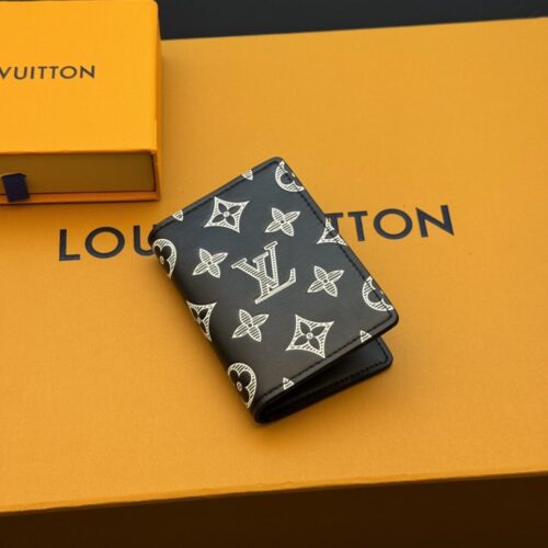 【AT3946】✨ Louis Vuitton ルイ・ヴィトン モノグラム ブラック メンズ長財布🖤 高級感たっぷりのミニマルデザイン、白黒の配色はクラシックで時代を超越したスタイル M83377