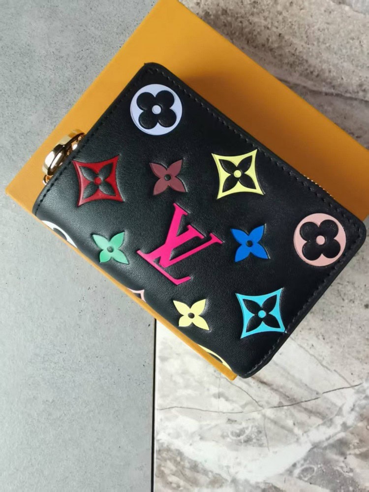 【AT3979】🌈 Louis Vuitton ルイ・ヴィトン × 村上隆 レインボー モノグラム ジップウォレット 🎨限定版デザイン🎁