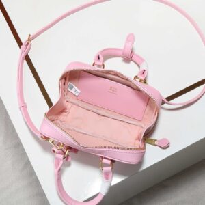 【AT4073】🎀MIU MIU ピンクのミニハンドバッグ💗チェーンショルダーバッグ｜イタリア製｜可愛くてエレガントなスタイル