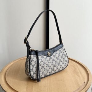 【AT4102】グッチ Ophidiaシリーズ PVC素材 グレー ショルダーバッグ | Gucci