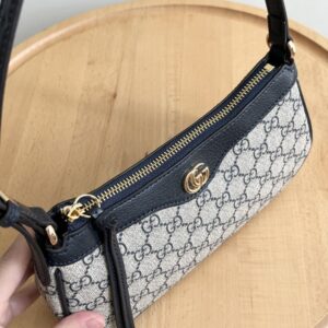【AT4102】グッチ Ophidiaシリーズ PVC素材 グレー ショルダーバッグ | Gucci