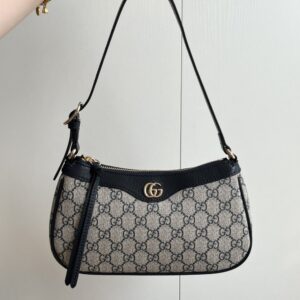 【AT4102】グッチ Ophidiaシリーズ PVC素材 グレー ショルダーバッグ | Gucci