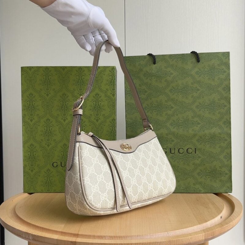 【AT4104】Gucci Ophidiaシリーズ クラシックなGGモノグラム レザークラッチバッグ | Gucci Firenze