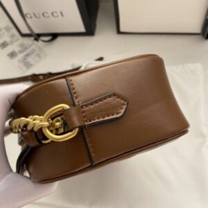【AT4111】グッチGG Marmont斜め掛けバッグ - キャラメルカラーレザー製女性向けフェイクションバッグ | Gucci Firenze