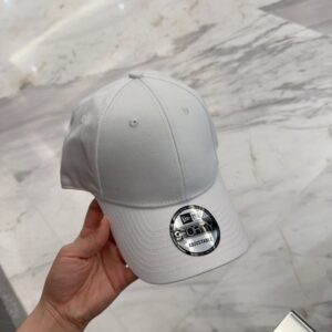 【AT4155】🧢 サンローラン × ニューエラ コラボレーションモデル 純白9FORTYベースボールキャップ YSL