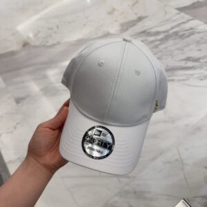 【AT4155】🧢 サンローラン × ニューエラ コラボレーションモデル 純白9FORTYベースボールキャップ YSL
