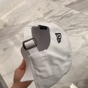 【AT4155】🧢 サンローラン × ニューエラ コラボレーションモデル 純白9FORTYベースボールキャップ YSL