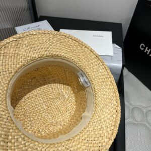 【AT4171】🖤 YSL サンローラン クラシックブラックストラップエスパドリーユハット / バケットハットスタイルデザイン☀️
