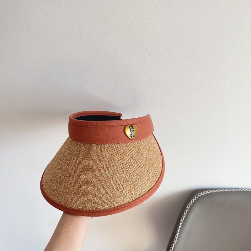 【AT4174】🧡 YSLヴィンテージハートストローハット｜限定版 🧡