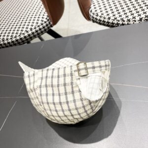 【AT5882】Burberryバーバリー チェック柄ベースボールキャップ コットンリネン素材 TBロゴ付き | Burberry