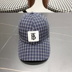 【AT5885】バーバリーブルーチェック柄キャップ - 英国のファッションと都会のエレガンスが融合 | Burberry London