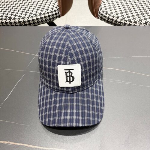 【AT5885】バーバリーブルーチェック柄キャップ - 英国のファッションと都会のエレガンスが融合 | Burberry London
