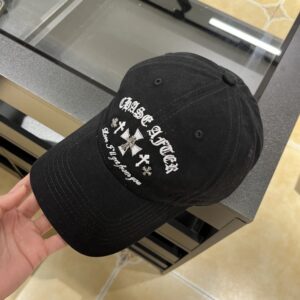 【AT5894】Chrome Hearts クラシックな黒のスタイル帽子 | Chrome Hearts
