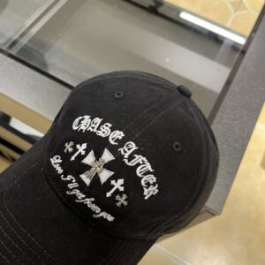 【AT5894】Chrome Hearts クラシックな黒のスタイル帽子 | Chrome Hearts
