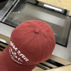 【AT5896】Chrome Hearts クロムハーツ ワインレッド ダックビル キャップ | Chrome Hearts