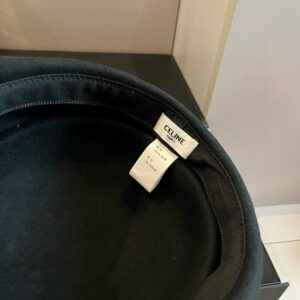 【AT5921】セリーヌ Celine 羊毛ダックビルキャップ 高級感漂う上品なブラック女性用帽子 | Celine Paris