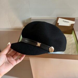 【AT5922】バーバリー（Burberry）ウールダックビルキャップ - 高級羊毛の精巧な帽子 | Burberry