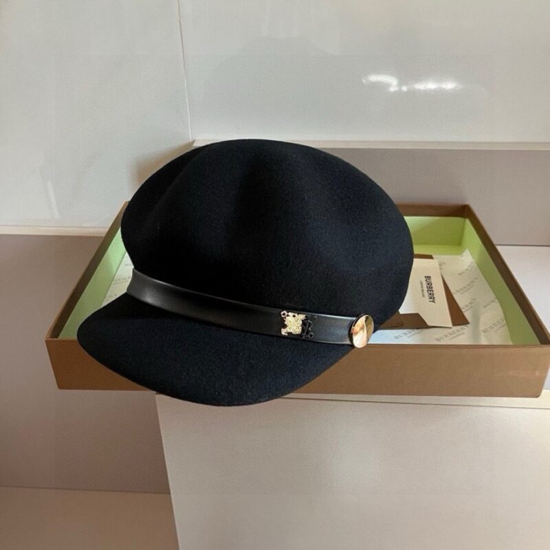 【AT5922】バーバリー（Burberry）ウールダックビルキャップ - 高級羊毛の精巧な帽子 | Burberry