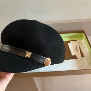 【AT5922】バーバリー（Burberry）ウールダックビルキャップ - 高級羊毛の精巧な帽子 | Burberry