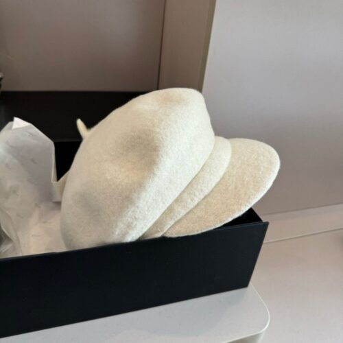 【AT5926】ディオールの羊毛画家帽: フランス風優雅なアーチ型帽子 | Dior