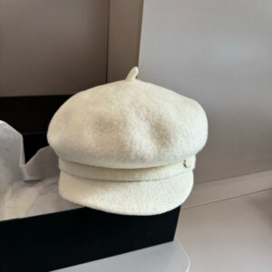 【AT5926】ディオールの羊毛画家帽: フランス風優雅なアーチ型帽子 | Dior
