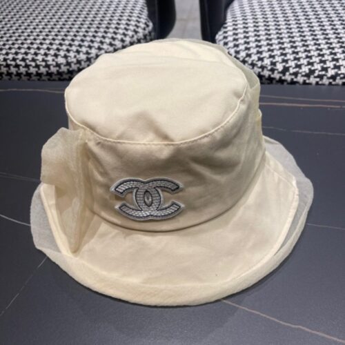 【AT5944】Chanelシャネルのクラシックなフィッシャーハット - 夏の日除け帽子 | Chanel Paris