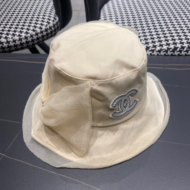 【AT5944】Chanelシャネルのクラシックなフィッシャーハット - 夏の日除け帽子 | Chanel Paris