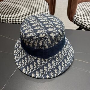 【AT5948】クリスチャンディオールのエレガントな刺繍入りフィッシャーマンハット | Christian Dior