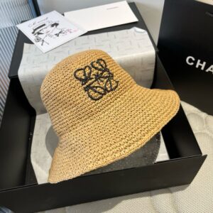 【AT5968】LOEWE(ロエベ)のラフィア手編み日除け帽👒女性の休暇ファッションアイテム | Loewe