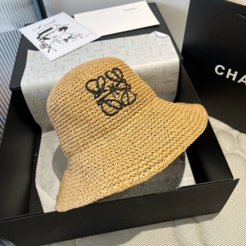 【AT5968】LOEWE(ロエベ)のラフィア手編み日除け帽👒女性の休暇ファッションアイテム | Loewe