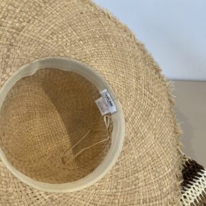 【AT5979】セリーヌ ラフィアハット - 天然素材で高級感と快適さを兼ね備えた夏の帽子 | Céline