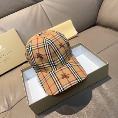 【AT5990】バーバリーのクラシックなチェック柄ベースボールキャップ | Burberry