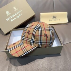 【AT5990】バーバリーのクラシックなチェック柄ベースボールキャップ | Burberry
