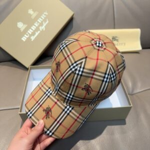 【AT5990】バーバリーのクラシックなチェック柄ベースボールキャップ | Burberry
