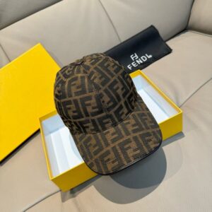 【AT5997】Fendiフェンディ ダブルF刺繍ベースボールキャップ - 贅沢なファッションセンスを演出 | Fendi