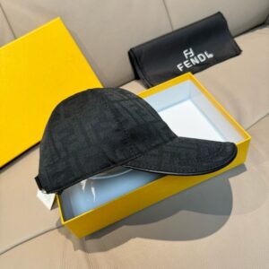 【AT5999】フェンディ Fendi ダブルFジャガードベースボールキャップ 高級ジャガード生地とレザー使用 細かいダブルFジャガード技術が際立つ | Fendi