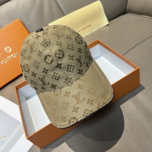 【AT6006】ルイ・ヴィトン デニム素材のLVロゴ入りベースボールキャップ | Louis Vuitton Paris